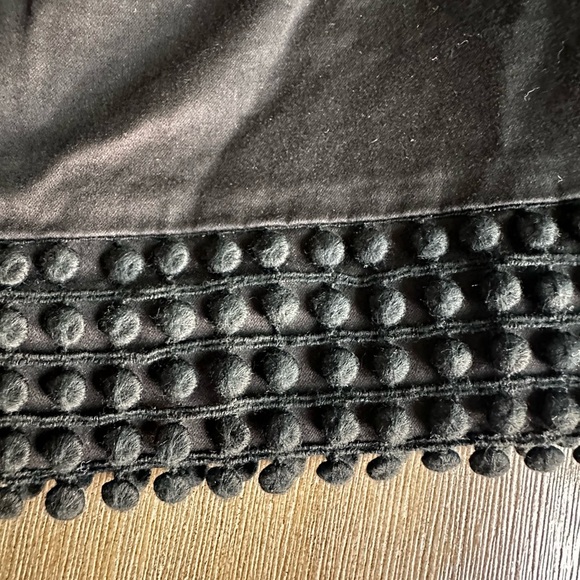 Lilly Pulitzer Black Mini Skirt with Textured Hem - Picture 3 of 6